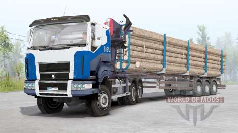 Sisu C600 Timber Truck v1.2 для Spin Tires