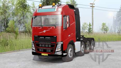 Volvo FH16 750 8x8 tractor Globetrotter cab для Spin Tires