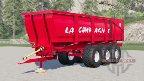 La Campagne three-axle dump trailer для Farming Simulator 2017