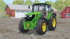 John Deere 6115M〡two versions tractors для Farming Simulator 2015