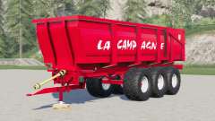 La Campagne three-axle dump trailer для Farming Simulator 2017