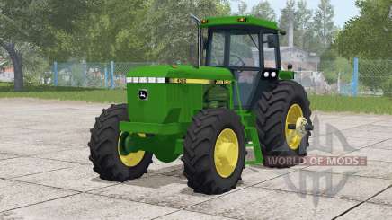 John Deere 4060 series〡with or without fenders для Farming Simulator 2017