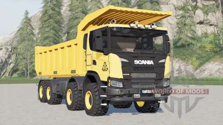 Scania G 370 XT 8x8 dump truck 2017 для Farming Simulator 2017