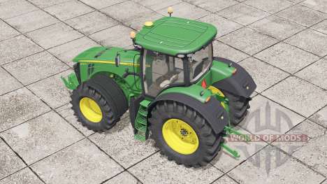 John Deere 8R series〡new exhaust effects для Farming Simulator 2017
