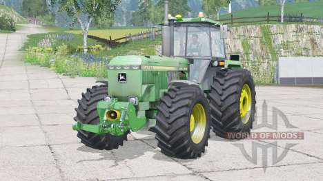 John Deere 4755〡dust from the wheels для Farming Simulator 2015
