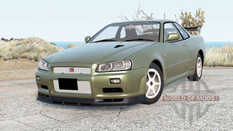 Nissan Skyline GT-R V-spec II (BNR34) 2002 для BeamNG Drive