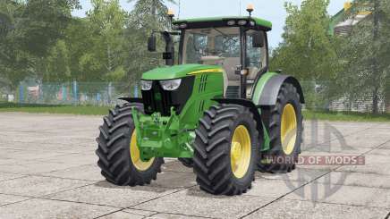 John Deere 6R series〡rear hydraulics revised для Farming Simulator 2017