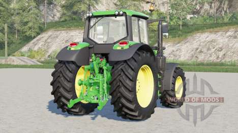 John Deere 6M series〡selectable wheels brand для Farming Simulator 2017