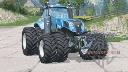 New Holland T8.435〡tire tracks on all wheels для Farming Simulator 2015