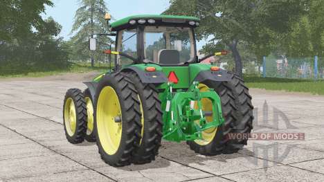John Deere 8R series〡americanized tire options для Farming Simulator 2017