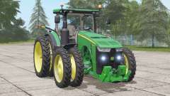 John Deere 8R series〡americanized tire options для Farming Simulator 2017