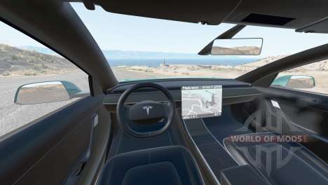 Tesla Model 3 2019 для BeamNG Drive
