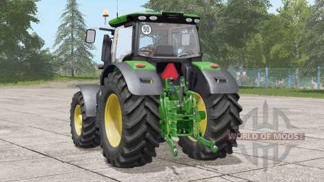 John Deere 6R series〡movable front fenders для Farming Simulator 2017