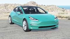 Tesla Model 3 2019 для BeamNG Drive