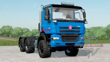 Tatra Phoenix T158 6x6 Tractor Truck 2012〡added road tires для Farming Simulator 2017