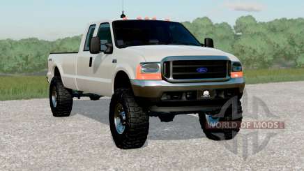 Ford F-350 Super Duty Super Cab 2003〡changeable front and rear plates для Farming Simulator 2017