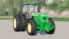 John Deere 4055 series〡there are narrow wheels для Farming Simulator 2017
