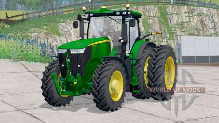 John Deere 7310R〡with additional wheels для Farming Simulator 2015