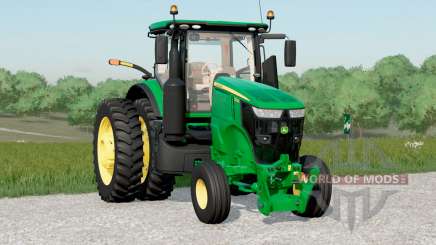 John Deere 7R series〡configurable front weight для Farming Simulator 2017