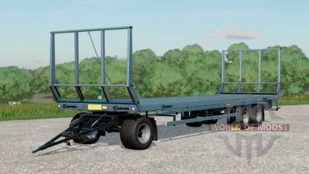 Farmtech DPW 1800〡three-axle flatbed trailer для Farming Simulator 2017