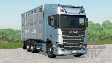 Scania R500 Highline Livestock Truck для Farming Simulator 2017