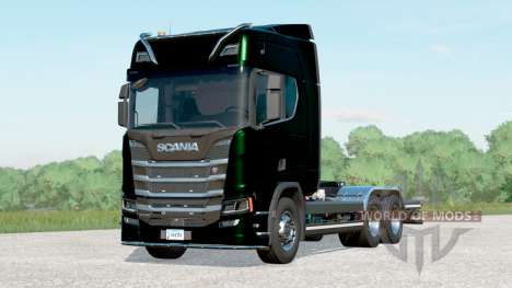 Scania R500 Hooklift〡2 different exhausts для Farming Simulator 2017