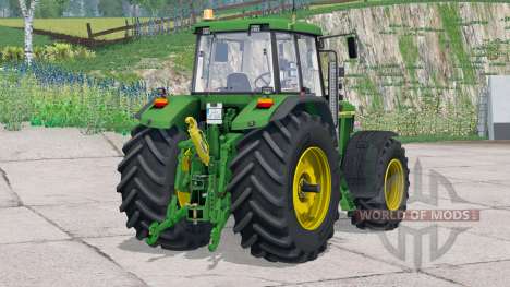 John Deere 7010〡has counterweights on wheels для Farming Simulator 2015