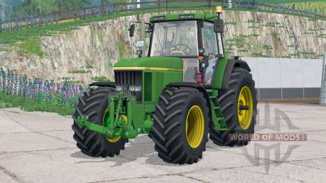 John Deere 7010〡has counterweights on wheels для Farming Simulator 2015