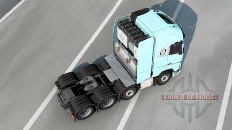 Volvo FH16 8x4 Tractor Globetrotter Cab v3.1.8 для Euro Truck Simulator 2
