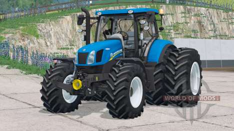 New Holland T6 series〡there are dual rear wheels для Farming Simulator 2015
