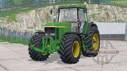 John Deere 7010 series〡has counterweights on wheels для Farming Simulator 2015