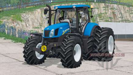 New Holland T6 series〡there are dual rear wheels для Farming Simulator 2015