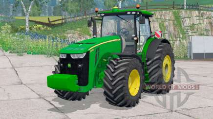John Deere 8370R〡folding steering wheel для Farming Simulator 2015