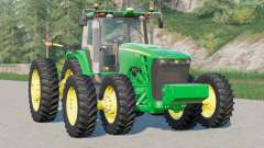 John Deere 8030 series〡with Firestone and Michelin tires для Farming Simulator 2017