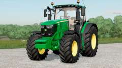 John Deere 6R series〡configurable front weight для Farming Simulator 2017