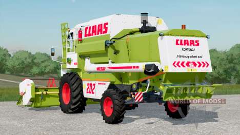 Claas Dominator 200 Mega〡has warning signs для Farming Simulator 2017