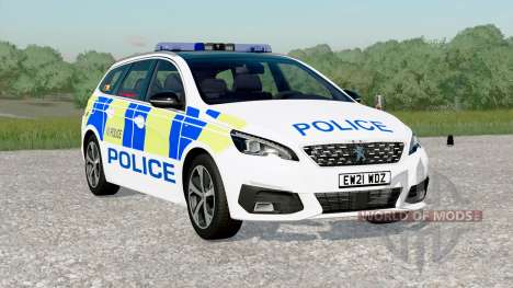 Peugeot 308 SW GT UK Police 2018 для Farming Simulator 2017