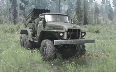 Урал-375Д БM-21 для Spintires MudRunner