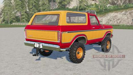 Ford Bronco Custom Wagon (U150)   1978 для Farming Simulator 2017