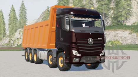 Mercedes-Benz Actros 10x10 Dump Truck (MP4) 2014 для Farming Simulator 2017