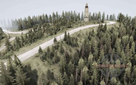 Карта  Закарпаття для Spintires MudRunner