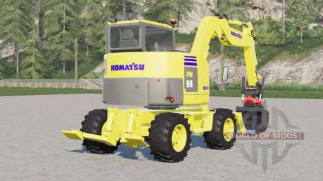 Komatsu PW  98 для Farming Simulator 2017