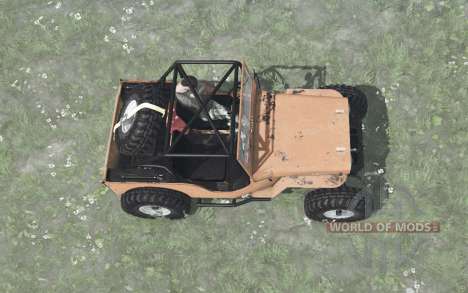 Jeep CJ-2A Crawler 1945 для Spintires MudRunner