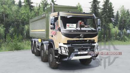 Volvo FMX 500 8x8 Day Cab with tipper body 2013 для Spin Tires