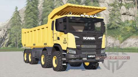 Scania G 370 XT 8x8 Dump Truck 2019 для Farming Simulator 2017