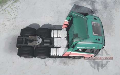 Volvo FH16 750 Globetrotter XL Tractor 2014 для Spintires MudRunner