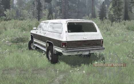 Chevrolet K2500 Suburban 1989 для Spintires MudRunner