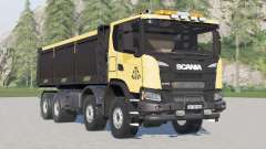 Scania G 370 XT 8x8 Dump Truck 2018 для Farming Simulator 2017