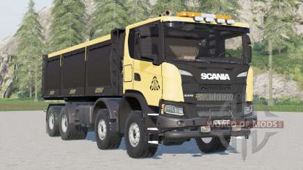 Scania G 370 XT 8x8 Dump Truck 2018 для Farming Simulator 2017