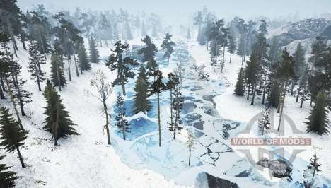Карта    Зима-Сибирь для Spintires MudRunner
